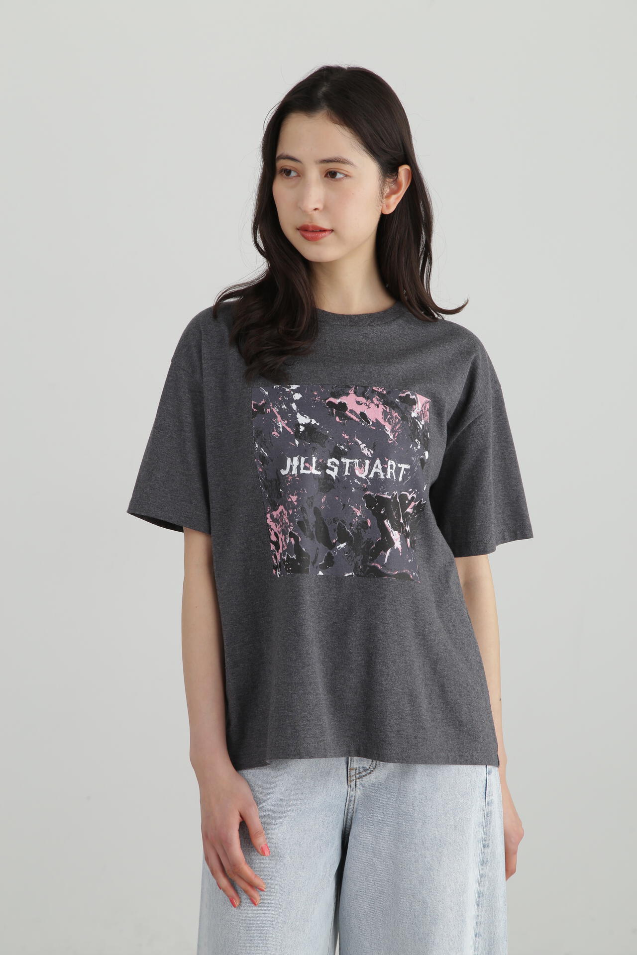 ＜erika nakaコラボ＞アートプリントTシャツ WEB・WHAT CAFE限定カラー:ブラック