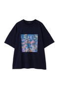 ＜erika nakaコラボ＞アートプリントTシャツ WEB・WHAT CAFE限定カラー:ブラック