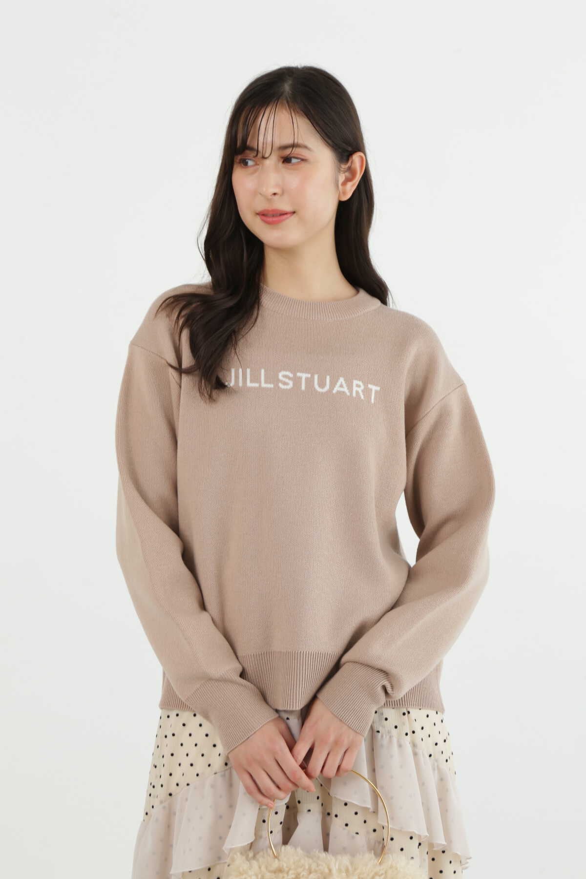 JILL STUARTロゴニットトップス