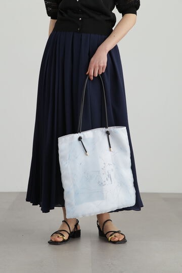 【先行予約 6月上旬-中旬入荷予定】＜saya mimuraコラボ＞アートスカーフトートバッグ