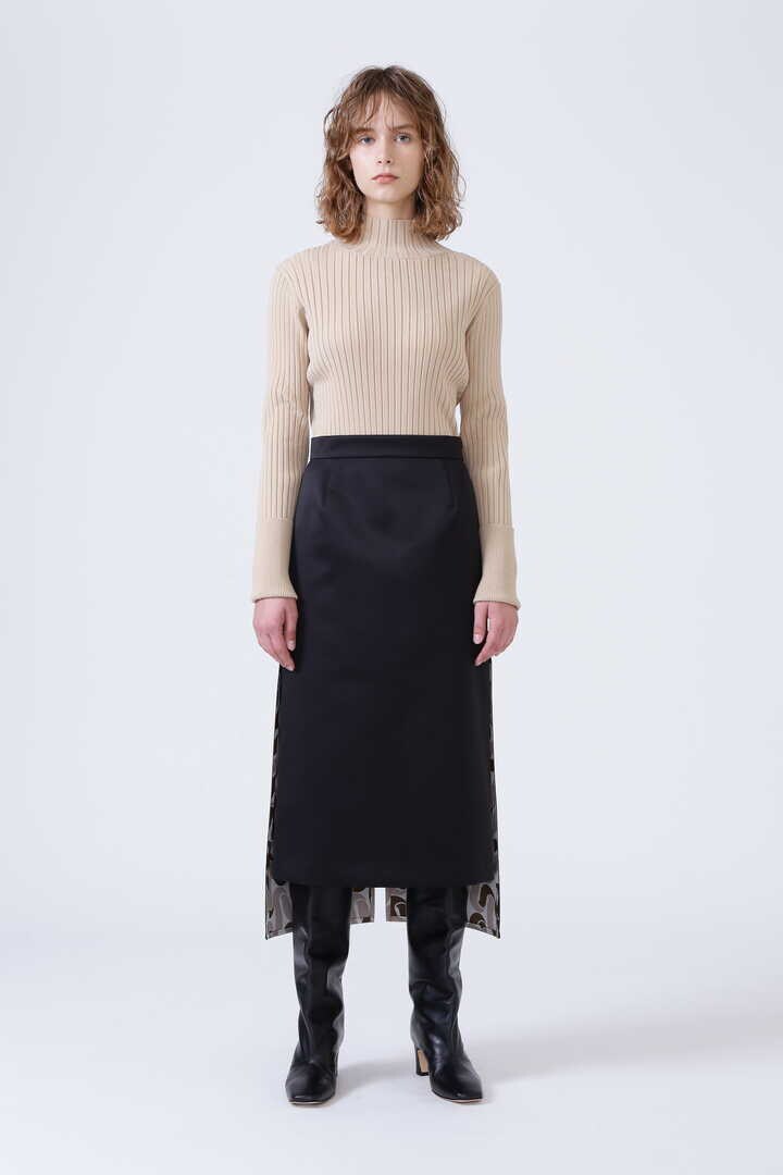 【WEB限定 40サイズ展開】ボンディングサテンスカート