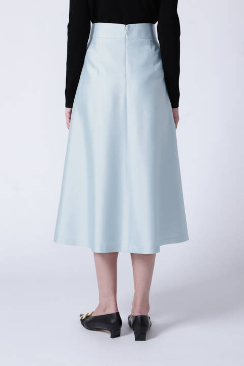 【WEB限定 40サイズ展開】シルクウールツイルスカート