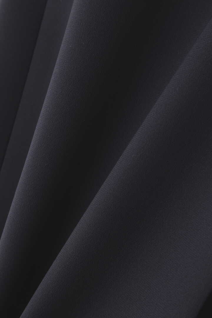 【WEB限定 ネイビー展開】バックサテンクレープロングジレ