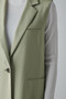 【WEB限定 ネイビー展開】バックサテンクレープロングジレ
