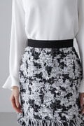 <BLACK LABEL> MALHIAモノトーンツィードスカート