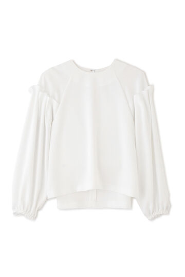 ADORE ラチネストレッチブラウス カーキ 38 アドーア タック トップス 