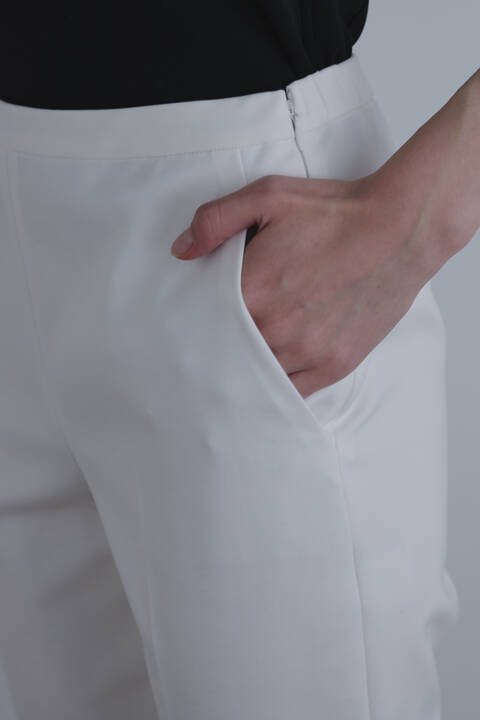 【EC限定/2サイズ】《LE PHIL》ダブルクロスストレッチテーパードパンツ
