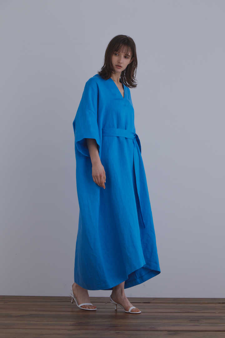 【新品】リネンギャザーカフタンワンピース ロングワンピース 公式・限定