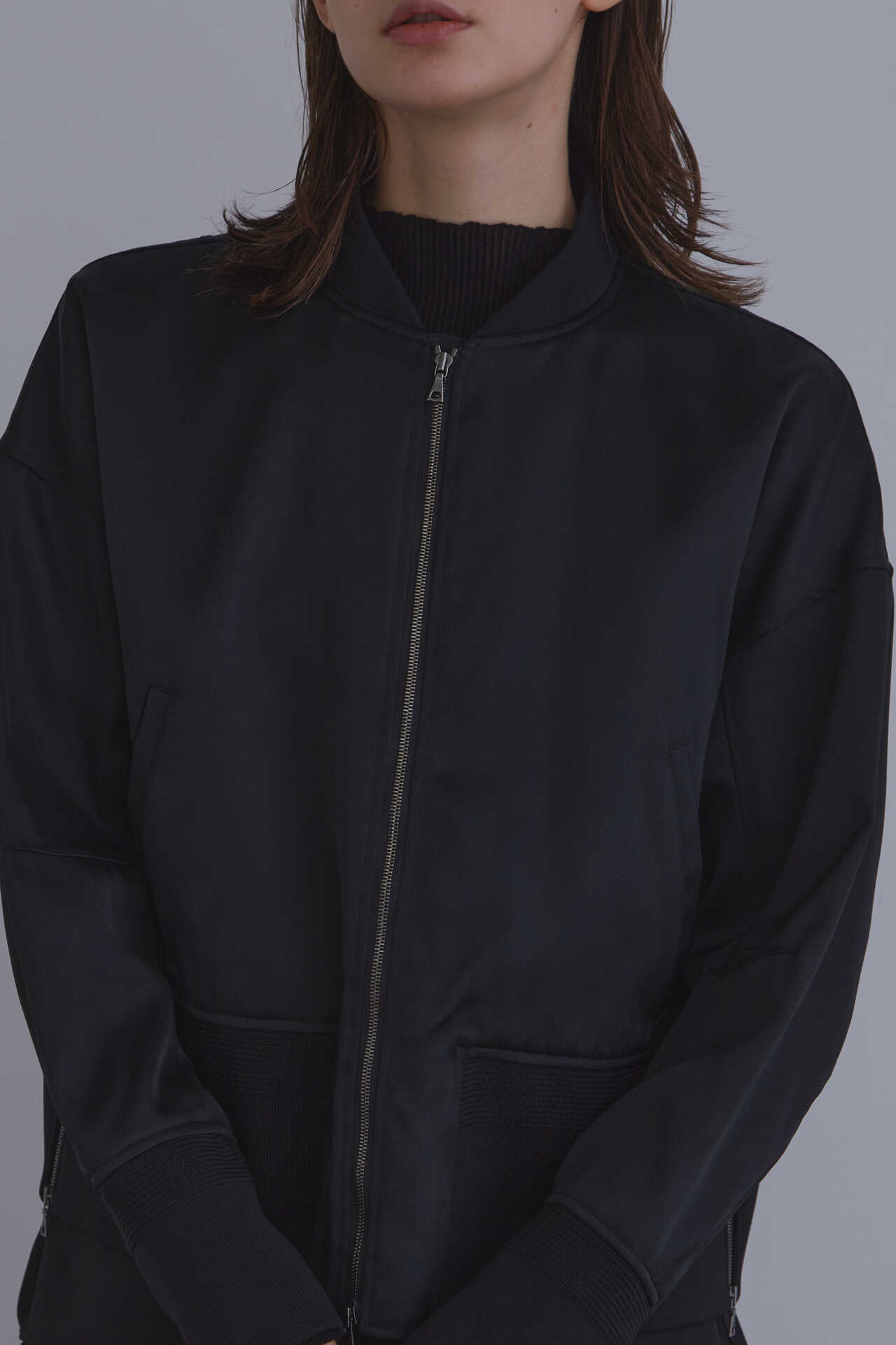 LE PHIL ルフィル ボンバージャケット黒ADOREアドーア