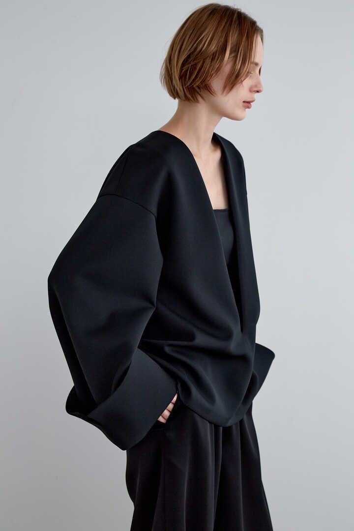 新品未使用】ルフィルLE PHILスキューバダンボールブラウスブラック