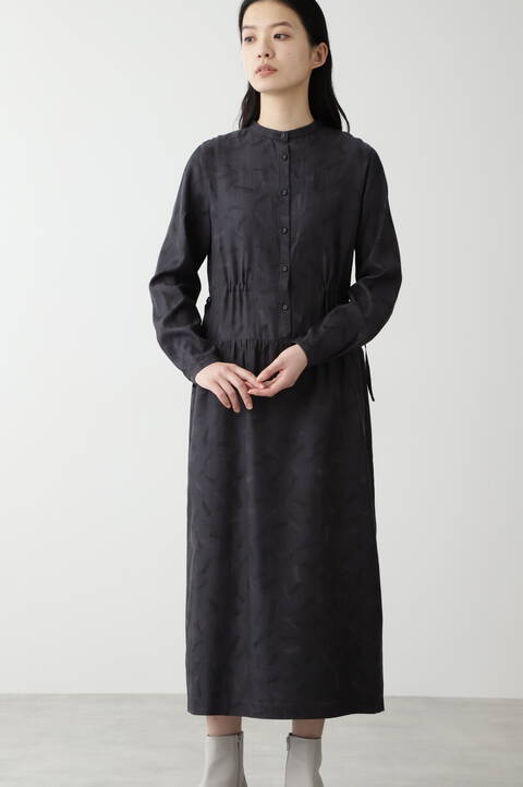 Human Woman 綿キュプラツイルプリントワンピース ヒューマンウーマン