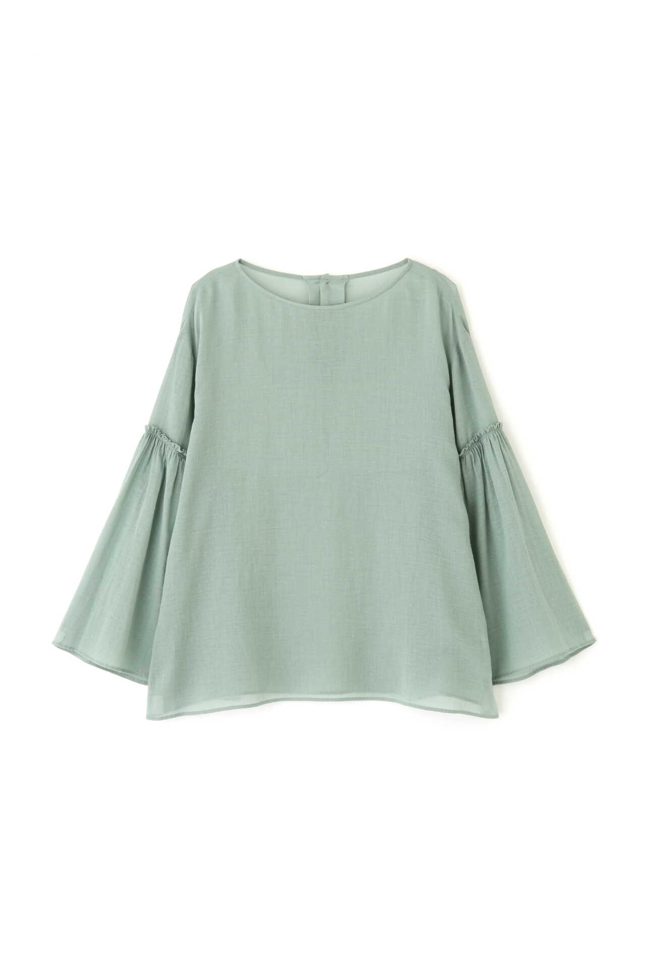 綿ウールアムンゼンベルスリーブブラウス