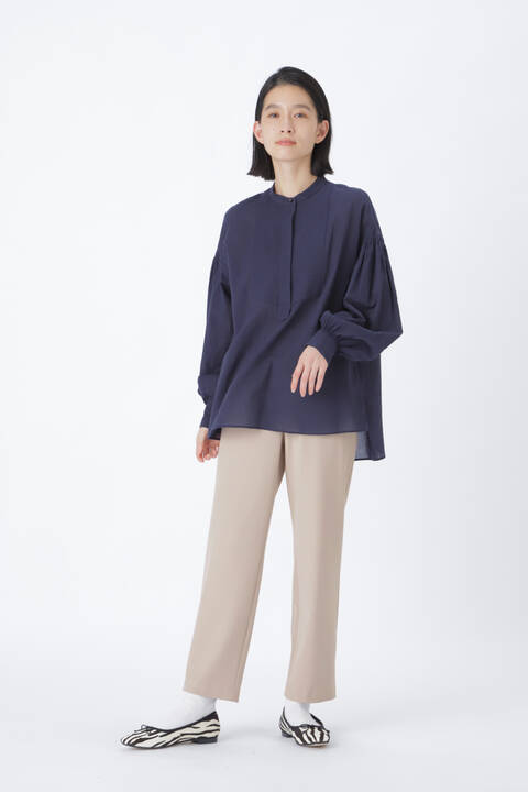 裏起毛スリムテーパードパンツ