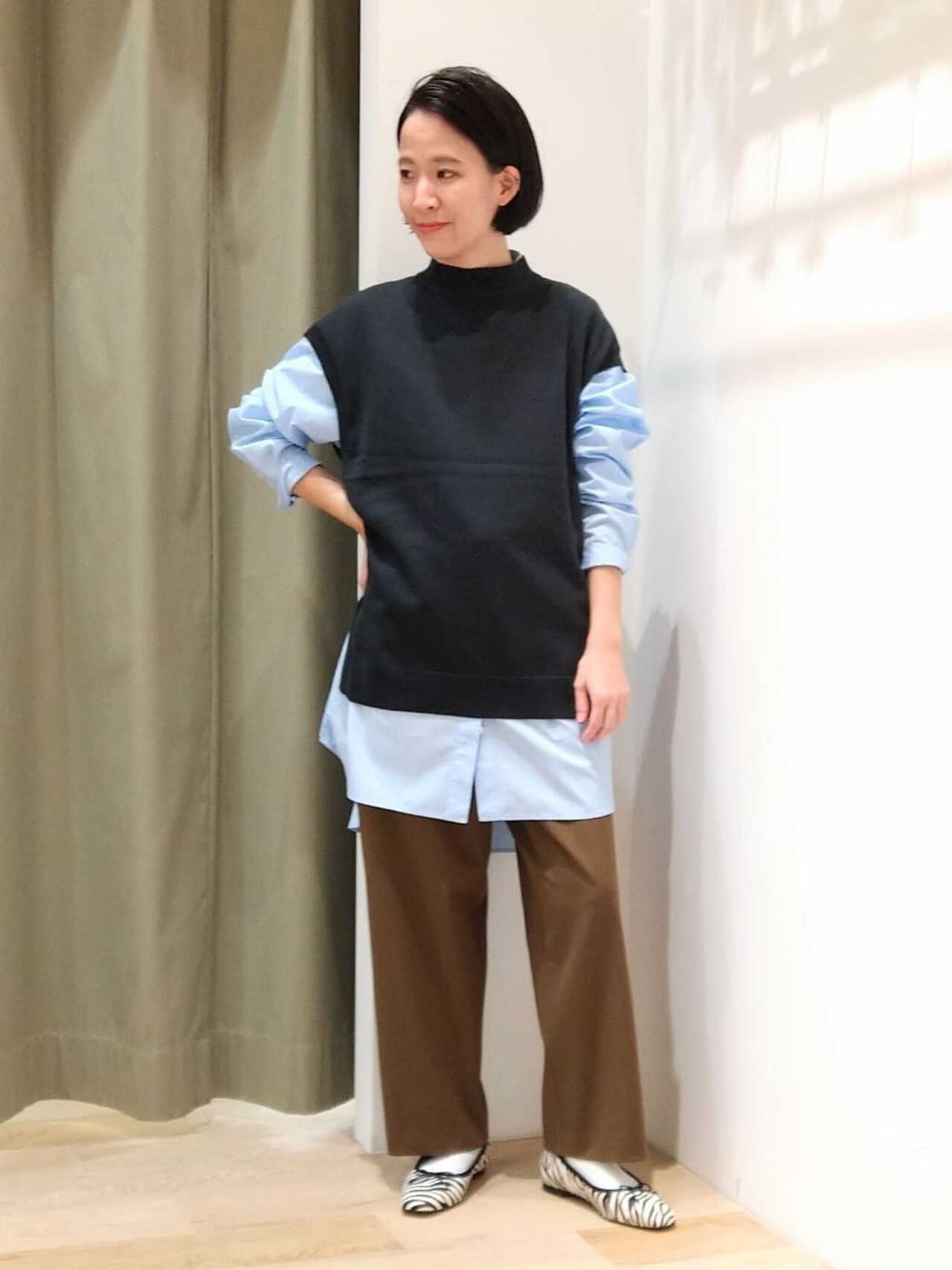ゼブラ柄フラットシューズ