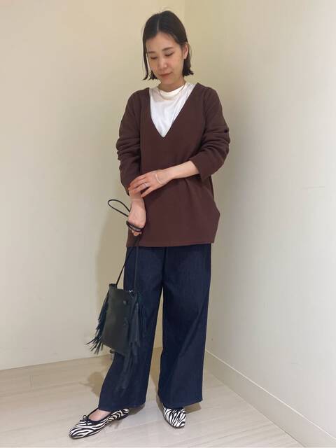 ゼブラ柄フラットシューズ