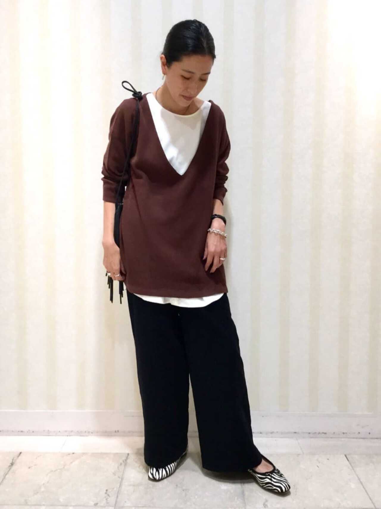 ゼブラ柄フラットシューズ