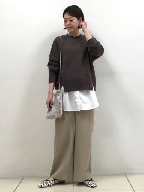 ゼブラ柄フラットシューズ