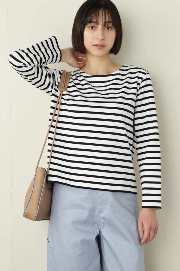 レディースボーダーカットソーロング丈 co-op by メルカリ｜長袖 