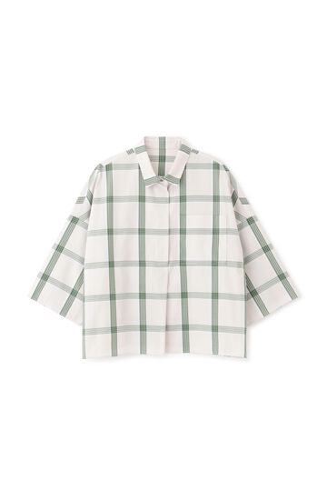 【先行予約 4月上旬-下旬 入荷予定】ボックスシルエットチェックブラウス