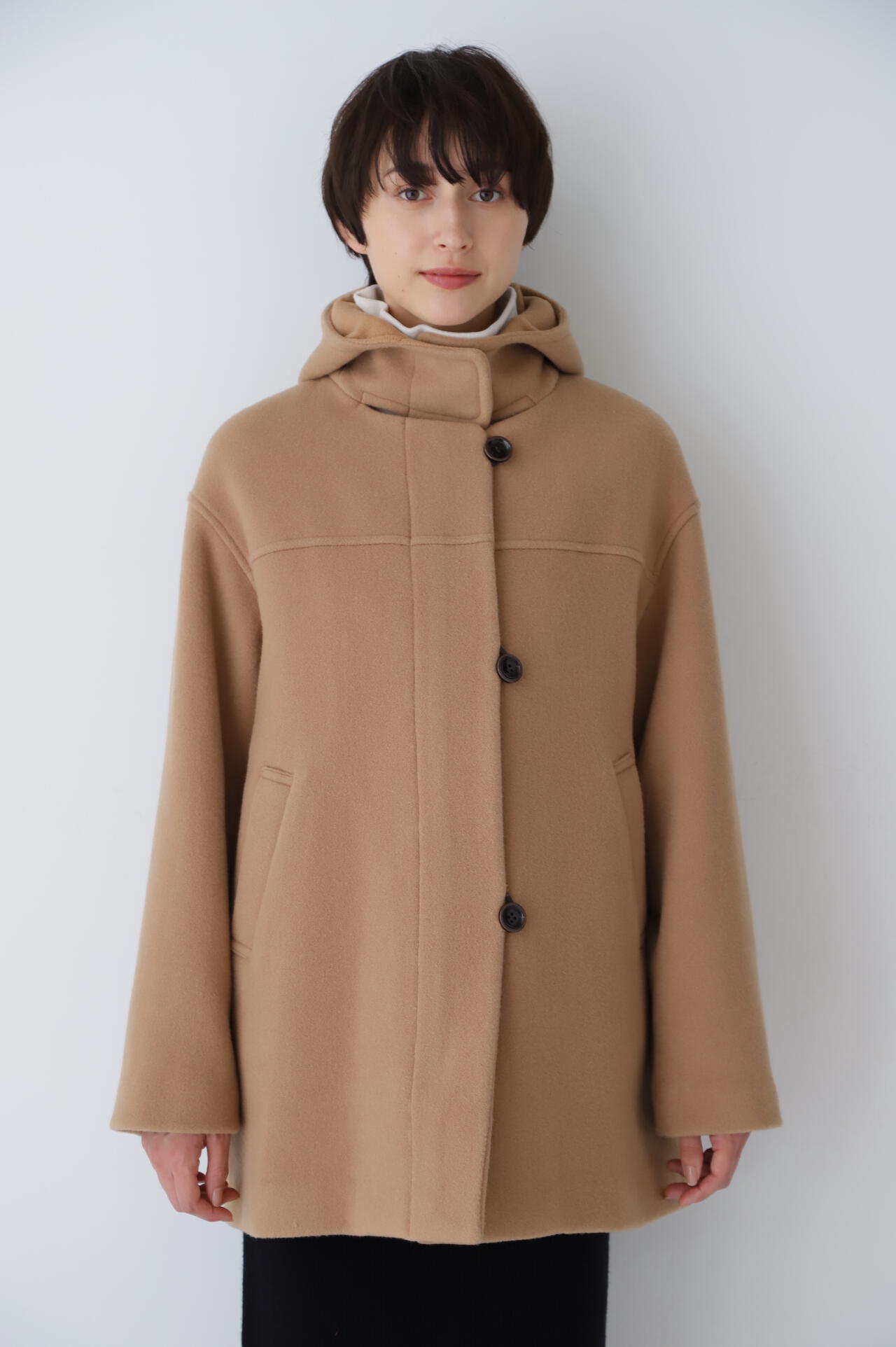 nae ナエ　wool cashmere hoodiecoat フーディーコートナエ