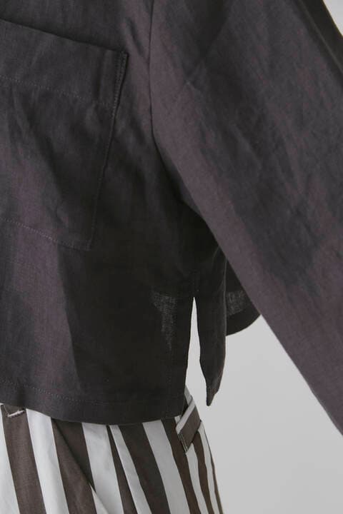 【Gg】香菜子×hwコラボ 40/ヘンプキャンブリック シャツジャケット Mサイズ
