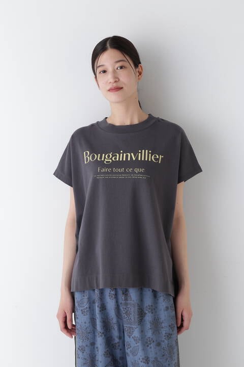 ロゴプリントプレーティングBIGTシャツ