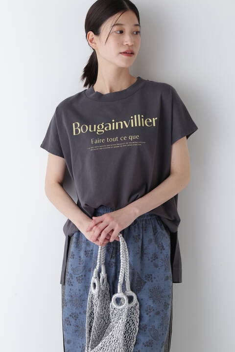 ロゴプリントプレーティングBIGTシャツ