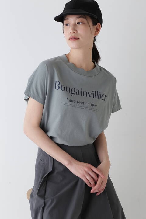 ロゴプリントプレーティングBIGTシャツ