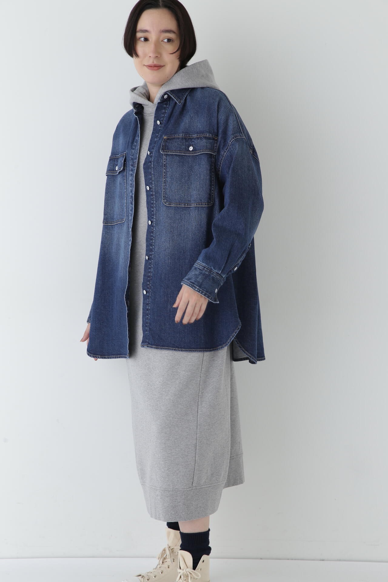 【先行予約 2月上旬-下旬 入荷予定】【Healthy Denimコラボ】オーバーシャツ