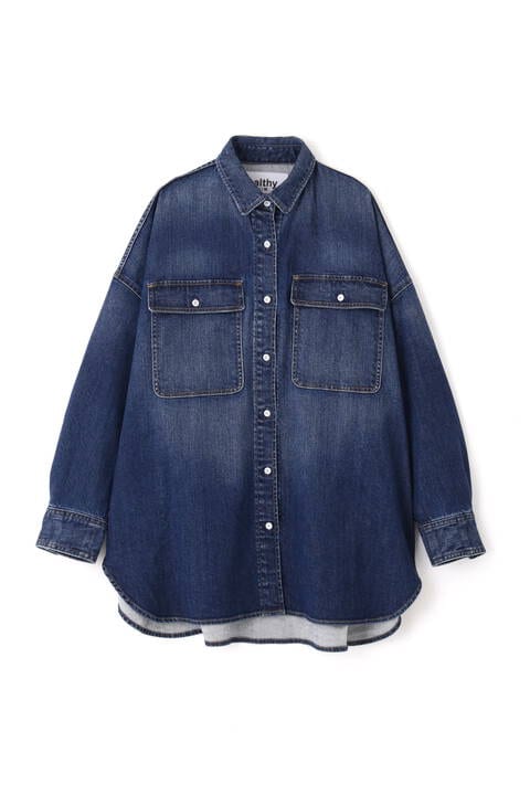 【先行予約 2月上旬-下旬 入荷予定】【Healthy Denimコラボ】オーバーシャツ