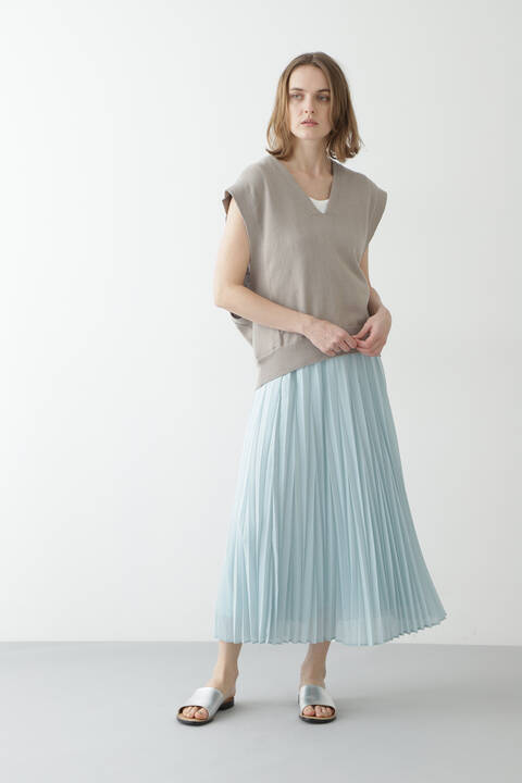 マキシ丈プリーツスカート Tokyostyle