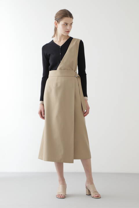 ワンショルダーラップワンピース Tokyostyle