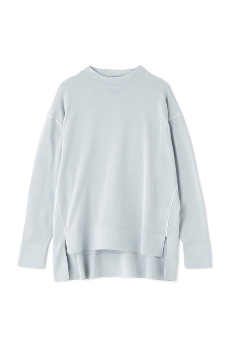 チェーンステッチニット ボトルネックプルオーバー Tokyostyle