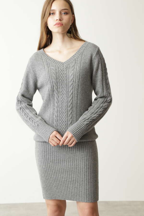 シャイニーケーブルニットワンピース Pinky Dianne ピンキーアンドダイアン 公式 通販mix Tokyo ミックスドットトウキョウ