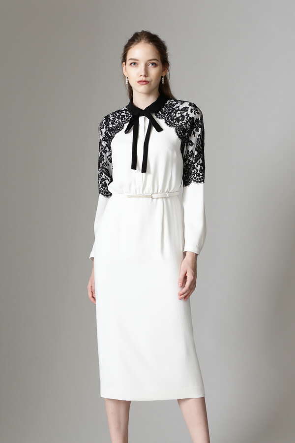 バイカラーレースコンビワンピース Pinky Dianne ピンキーアンドダイアン 公式 通販 Mix Tokyo