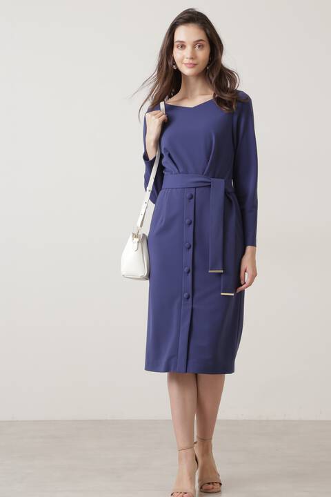 ボタンドジャージワンピース Tokyostyle ボタンドジャージワンピース Tokyostyle