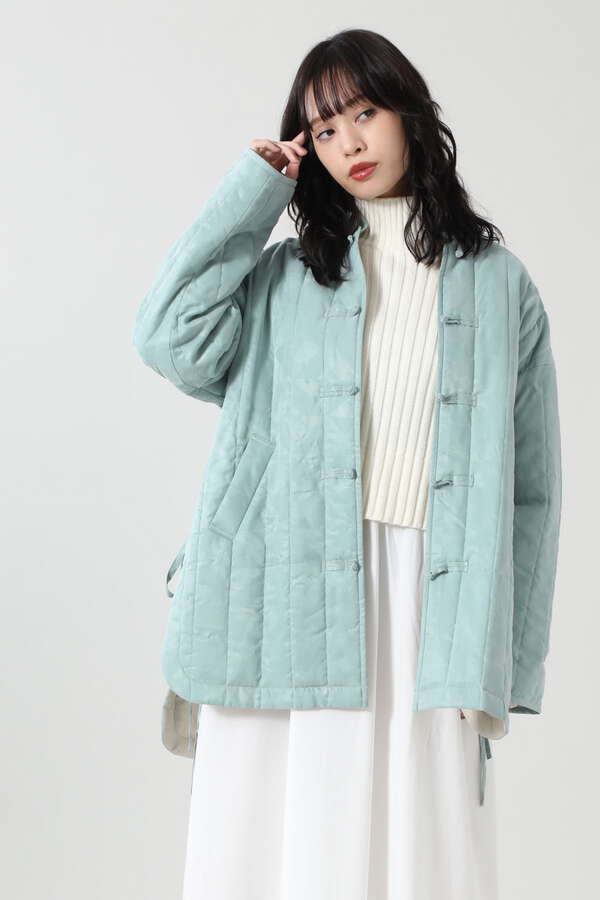 Rose Bud チャイナキルトジャケット ホワイト ライトグリーン 公式通販 レディースファッションのrose Bud Online Store