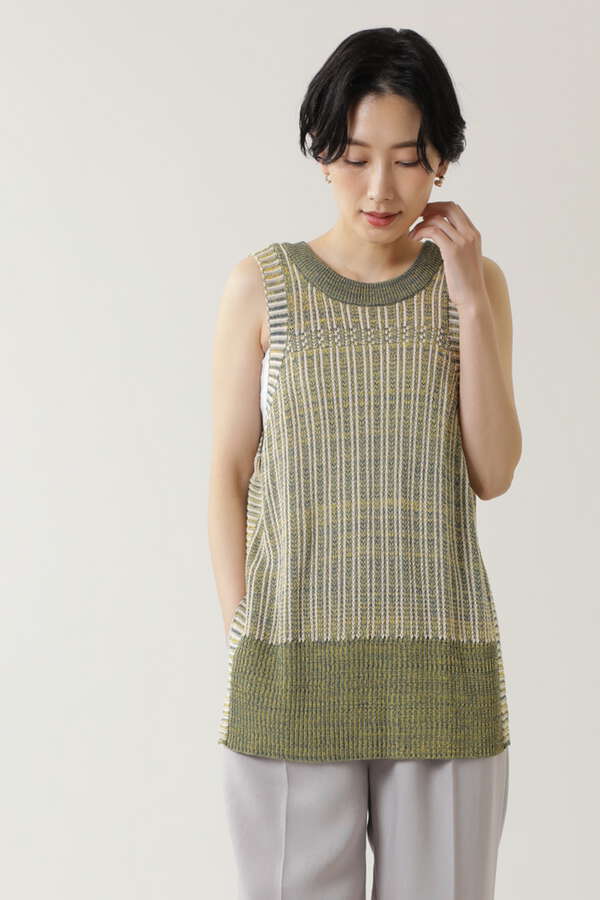 Rose Bud 2wayニットベスト ブラウン グリーン 公式通販 レディースファッションのrose Bud Online Store