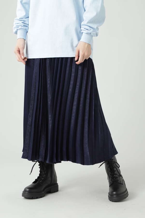 【ROSE BUD】光沢プリーツスカート (ベージュ・ブルー・カーキ) | 【公式通販】レディースファッションのROSE BUD ONLINE