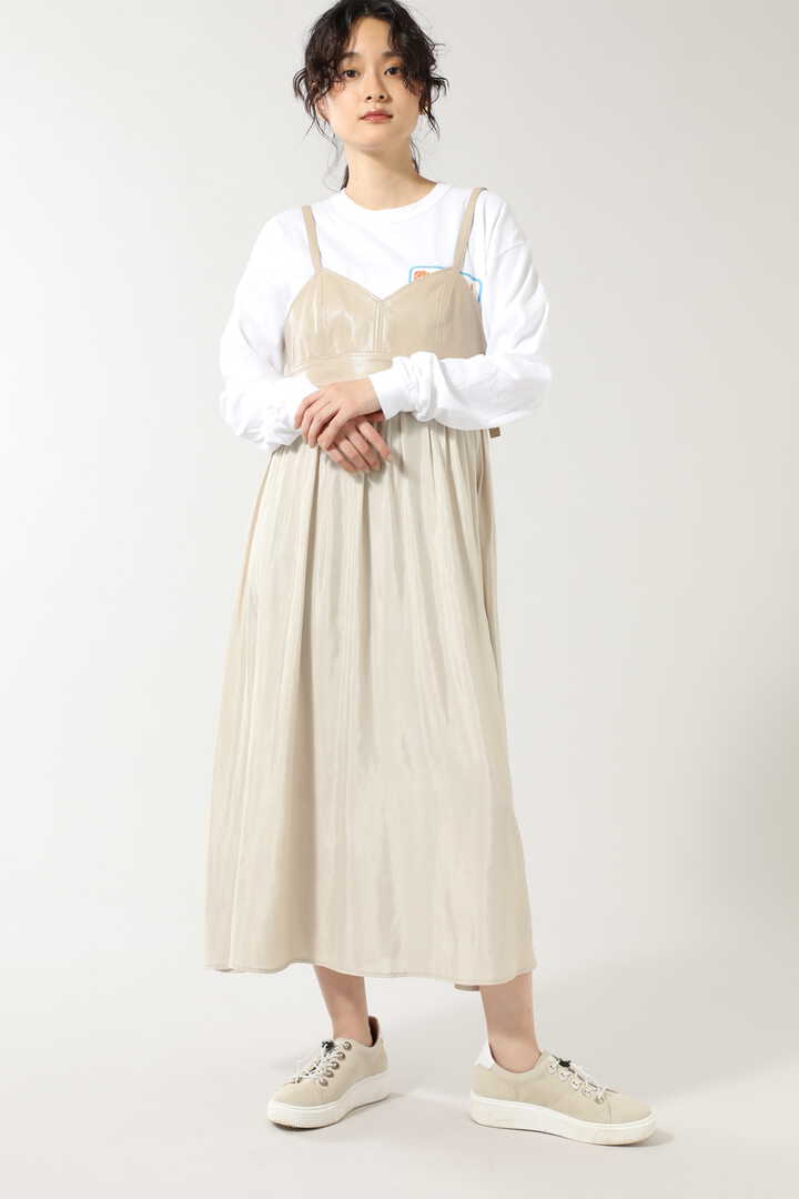 Rose Bud フェイクレザーキャミワンピース ベージュ ブルー 公式通販 レディースファッションのrose Bud Online Store