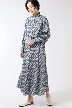 Rose Bud 幾何学プリントフレアワンピース パープル ブルー 公式通販 レディースファッションのrose Bud Online Store