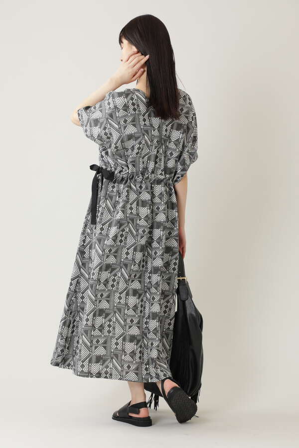 Gene Heavens プリミティブプリントvネックイージーワンピース ブラック ブルー 公式通販 レディースファッションのrose Bud Online Store