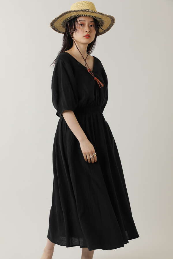 Rose Bud 後ろリボンワンピース ブラック ベージュ カーキ 公式通販 レディースファッションのrose Bud Online Store