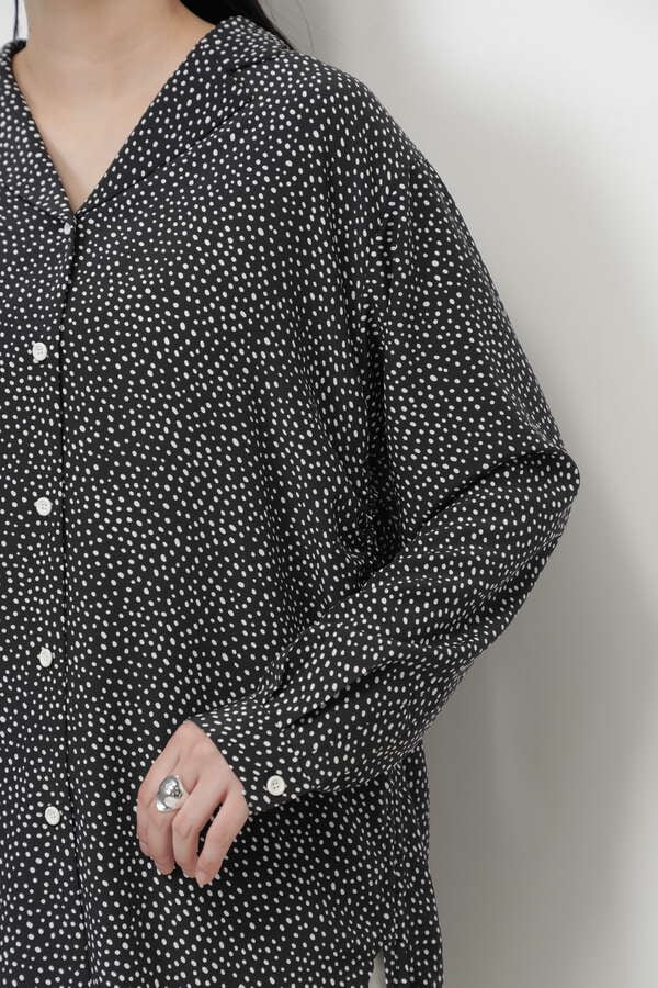 Mici ドットシャツ ブラック ホワイト 公式通販 レディースファッションのrose Bud Online Store