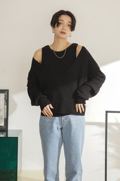 レイヤードニット
