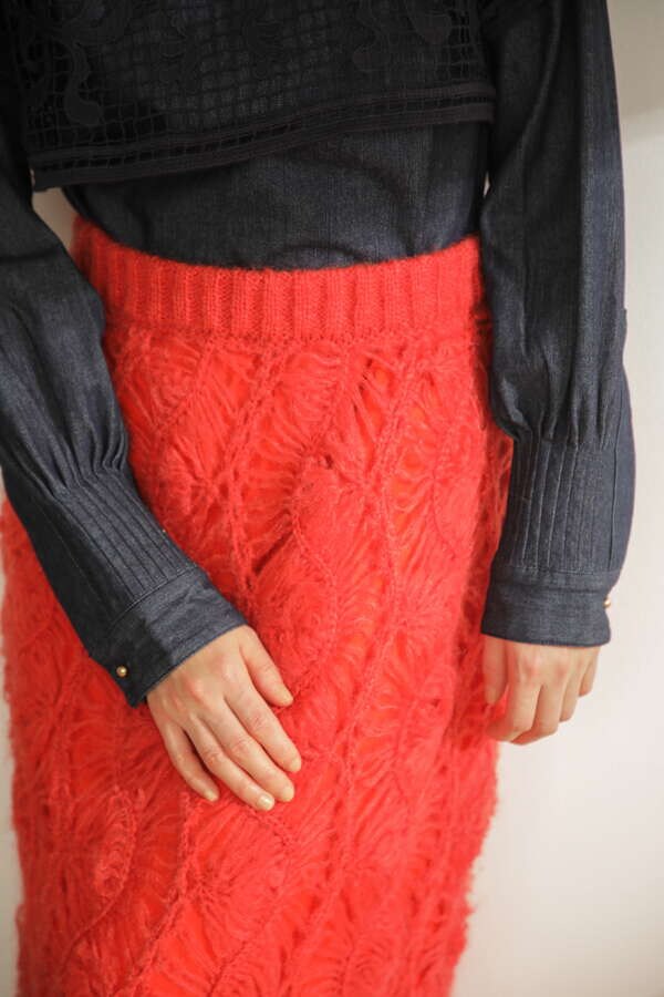 レース編みスカート