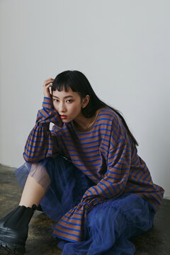 キャンディースリーブボーダーTシャツ
