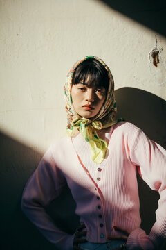 デザインスリーブカーディガン