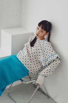 【先行予約 10月下旬-11月上旬入荷予定】ローズプリントサーマルトップス