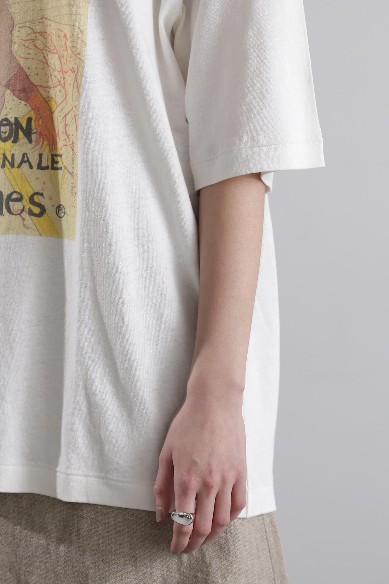 CREOLME】アートグラフィックTシャツ (ブラック・ホワイト・ピンク 